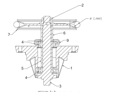 Spindle Diagram and Parts List for XT1-LT42EFI (13B9A1CS010)(2019) Cub Cadet Lawn Tractor